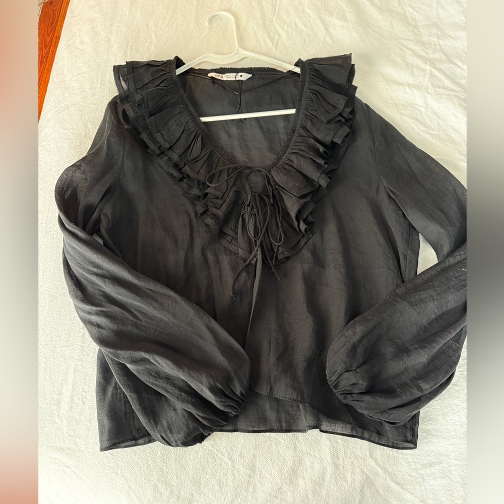 Zara ruffle top